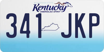 KY license plate 341JKP