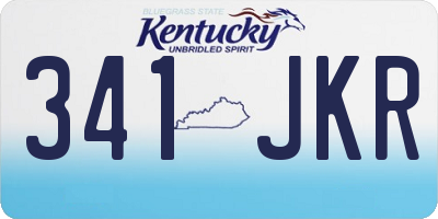 KY license plate 341JKR