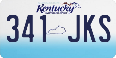 KY license plate 341JKS