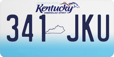 KY license plate 341JKU