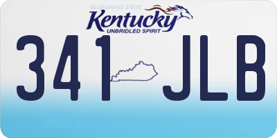 KY license plate 341JLB