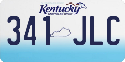 KY license plate 341JLC