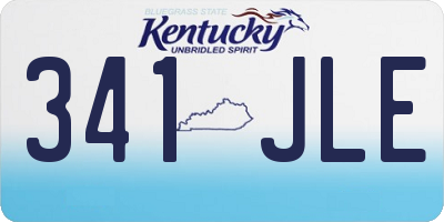 KY license plate 341JLE