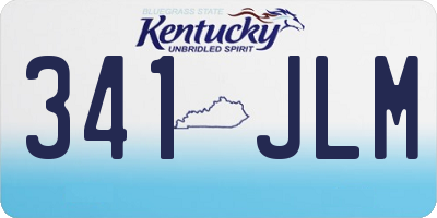 KY license plate 341JLM