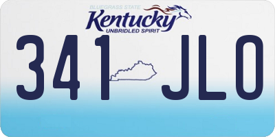 KY license plate 341JLO