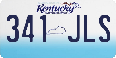 KY license plate 341JLS
