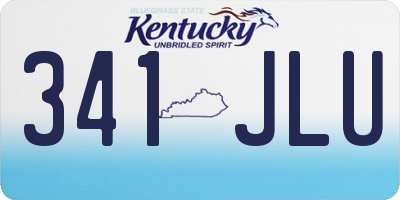 KY license plate 341JLU