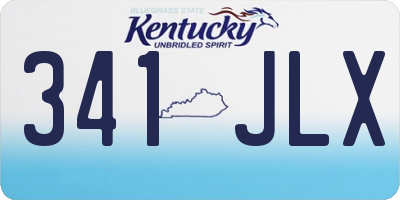KY license plate 341JLX