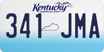 KY license plate 341JMA