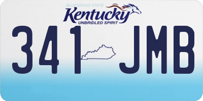 KY license plate 341JMB