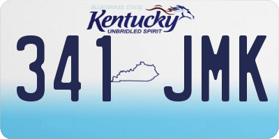 KY license plate 341JMK