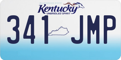 KY license plate 341JMP