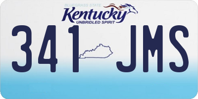 KY license plate 341JMS