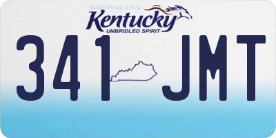 KY license plate 341JMT