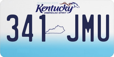 KY license plate 341JMU