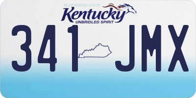 KY license plate 341JMX