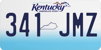 KY license plate 341JMZ