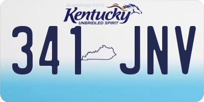 KY license plate 341JNV