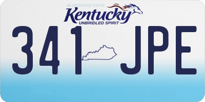 KY license plate 341JPE