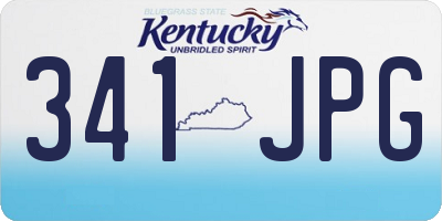 KY license plate 341JPG