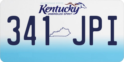 KY license plate 341JPI
