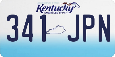 KY license plate 341JPN