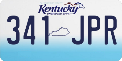 KY license plate 341JPR