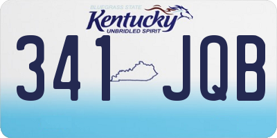 KY license plate 341JQB