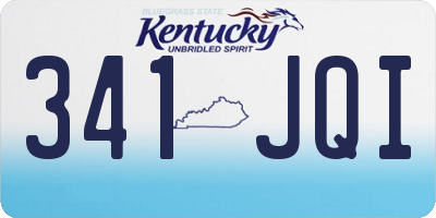 KY license plate 341JQI