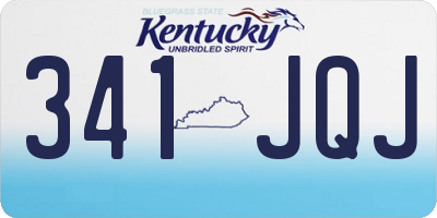 KY license plate 341JQJ
