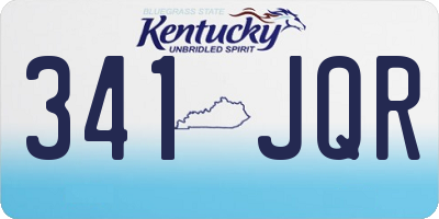 KY license plate 341JQR