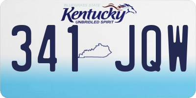 KY license plate 341JQW
