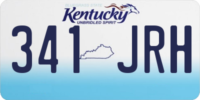 KY license plate 341JRH
