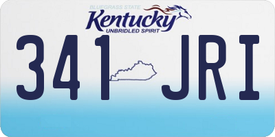 KY license plate 341JRI
