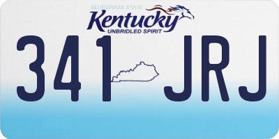 KY license plate 341JRJ