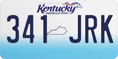 KY license plate 341JRK