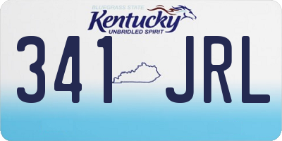 KY license plate 341JRL