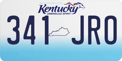 KY license plate 341JRO