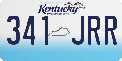 KY license plate 341JRR