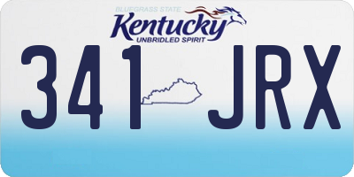 KY license plate 341JRX