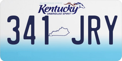 KY license plate 341JRY