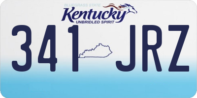 KY license plate 341JRZ