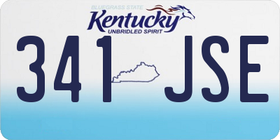 KY license plate 341JSE