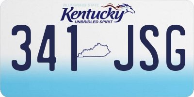 KY license plate 341JSG