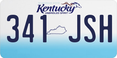 KY license plate 341JSH