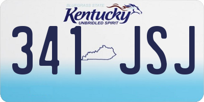 KY license plate 341JSJ