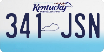 KY license plate 341JSN