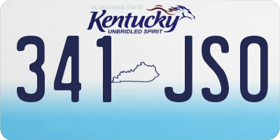 KY license plate 341JSO
