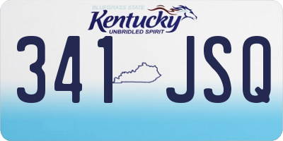 KY license plate 341JSQ