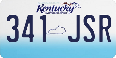 KY license plate 341JSR